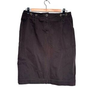 Weekend Max Mara | Dark Brown Knee Length Skirt Size 6